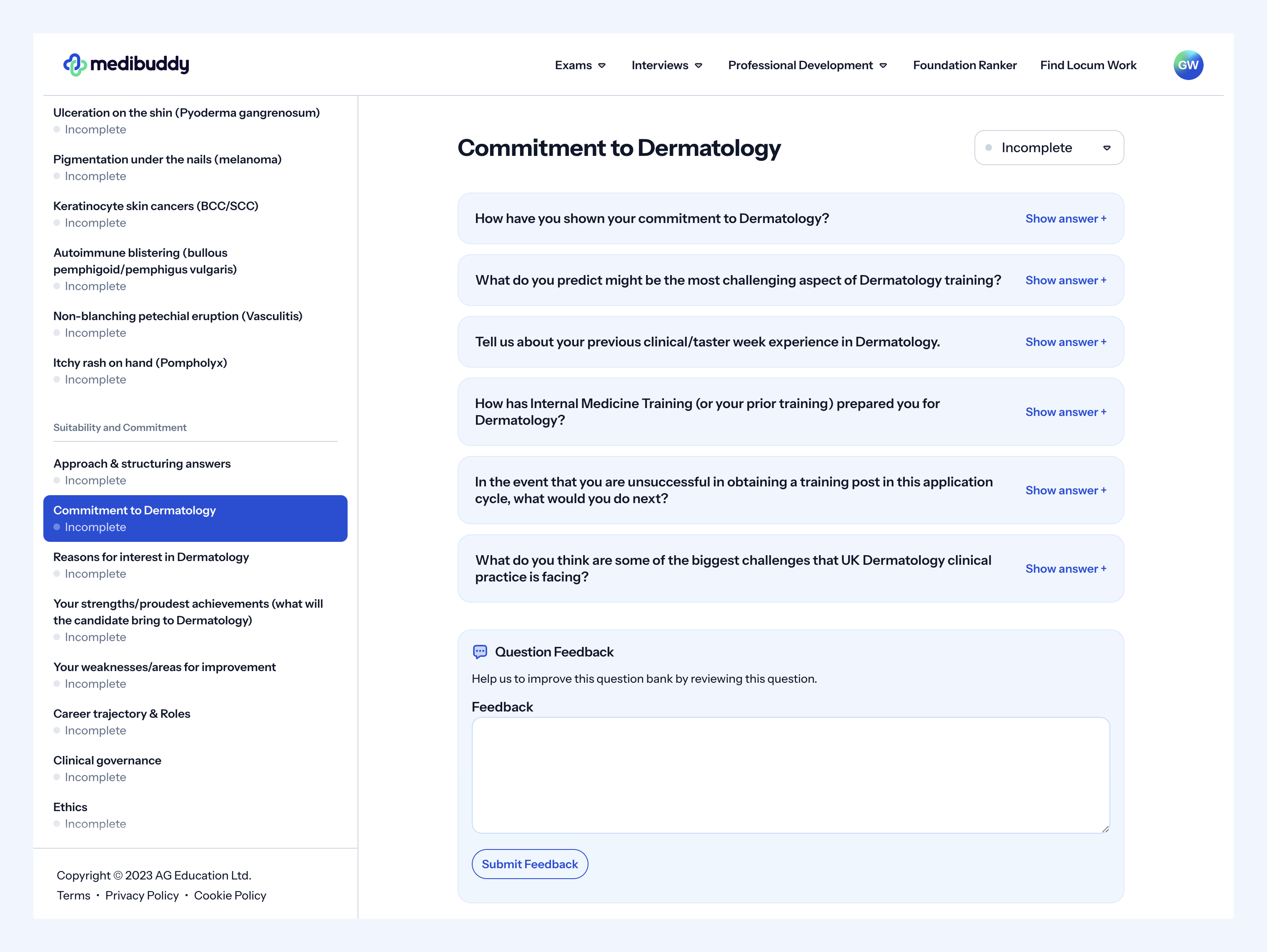 Dermatology ST3 Interview – Suitability Question